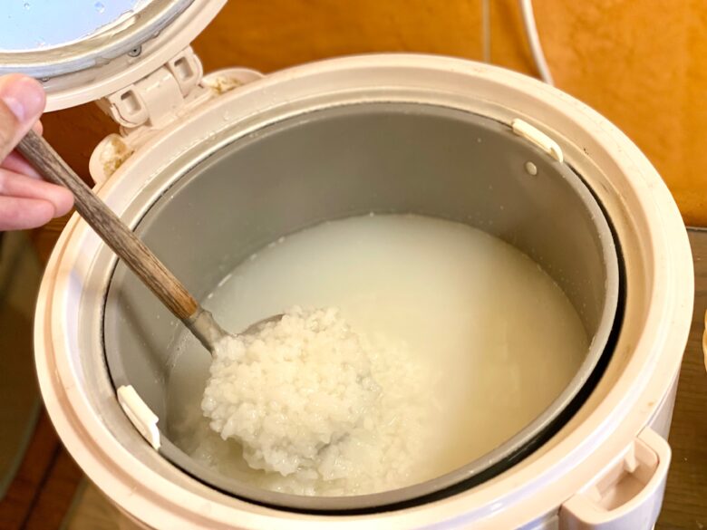 ホテルエルシエント京都の八代目儀兵衛のお米を使ったお粥