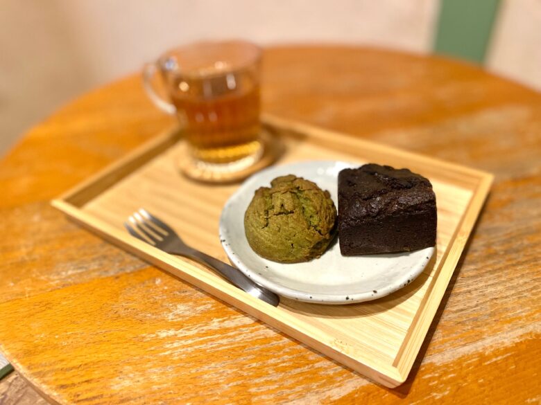 ovgo baker（オブゴベーカー）京都店の抹茶のスコッキーと抹茶のブラウニー